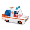 Djeco CRAZY MOTORS játékautó - Menő Mentő - Hurry Ambulance, 3–5 év, Többszínű