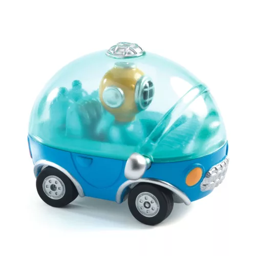 Djeco CRAZY MOTORS játékautó - Tengerjáró Gömböc - Nauti Bubble, 3–5 év, Többszínű
