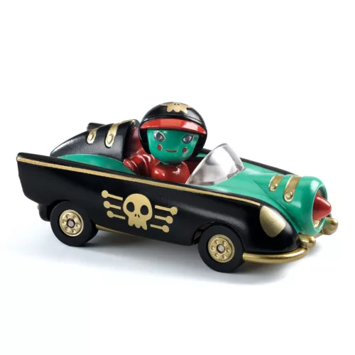 Djeco CRAZY MOTORS játékautó - Kerekes Kalóz - Pirate Wheels, 3–5 év, Többszínű