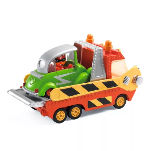 Djeco CRAZY MOTORS játékautó - Zizi Vontató - Crazy truck, 3–5 év, Többszínű