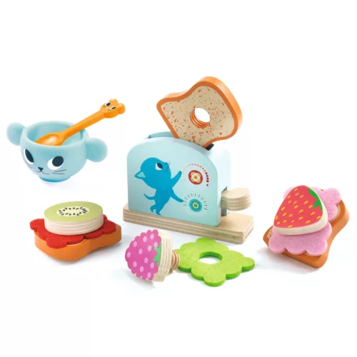 Djeco Szerepjáték - Cica reggeli - Kitten’s breakfast, 3–5 év, Többszínű