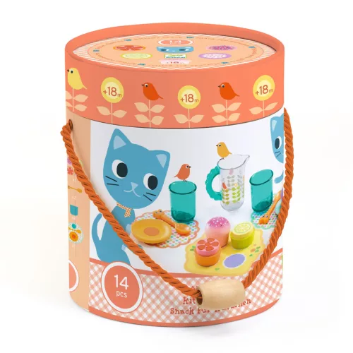 Djeco Szerepjáték - Macsi Nasi - Kittens snack, 3–5 év, Többszínű