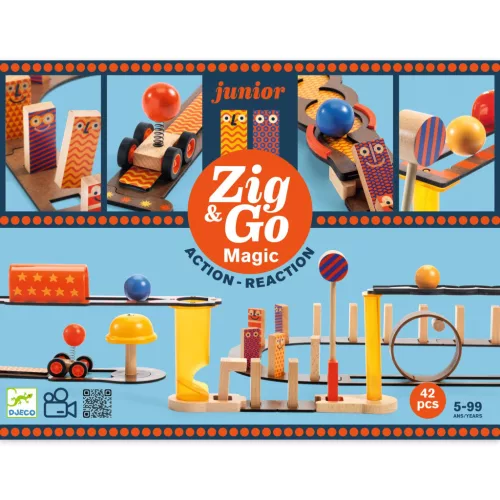 Építőjáték - Varázslatos, 43 db-os - Zig & Go Junior - Magic