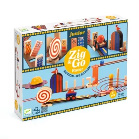   Építőjáték - Forgalmas, 51 db-os - Zig & Go Junior - Racer