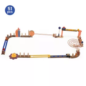   Építőjáték - Forgalmas, 51 db-os - Zig & Go Junior - Racer