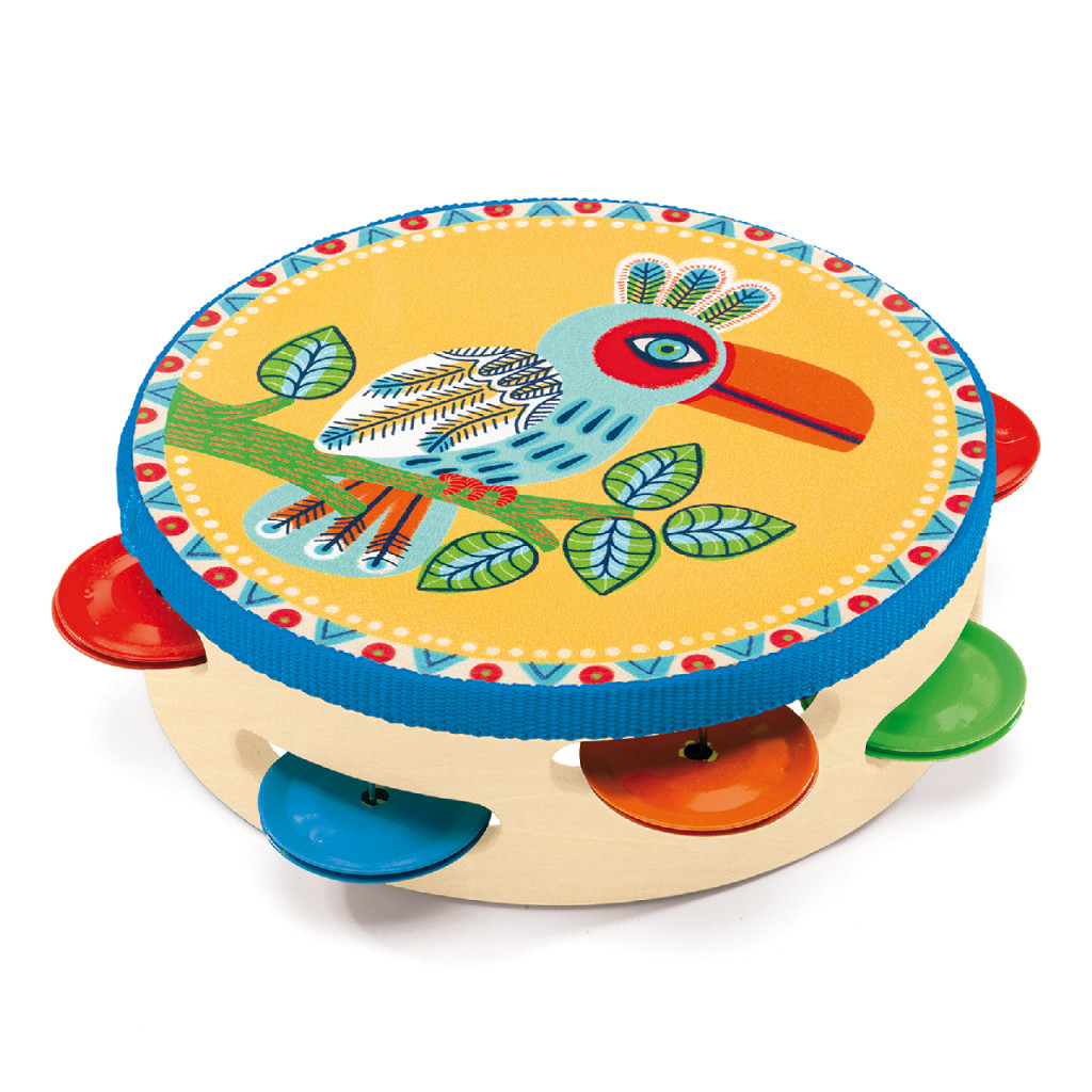 Játékhangszer - Csörgődob - Tambourine – fő nézet