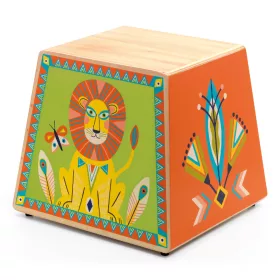 Djeco Játékhangszer - Perui dobozdob - Cajon, 3–5 év, Többszínű
