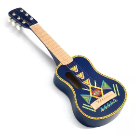 Djeco Játékhangszer - Gitár, 6 húros - Guitar 6 metallic ropes, 3–5 év, Többszínű