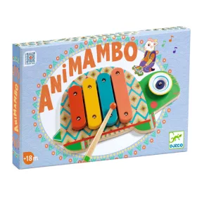 Djeco Játékhangszer - Cintányér és xilofon - Cymbal & Xylophone, 3–5 év, Többszínű