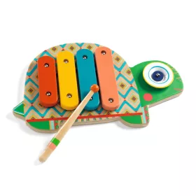 Djeco Játékhangszer - Cintányér és xilofon - Cymbal & Xylophone, 3–5 év, Többszínű