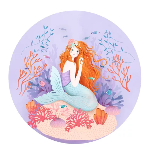 Djeco Zenélő ékszerdoboz - Sellő - Enchanted mermaid, 3–5 év, Többszínű