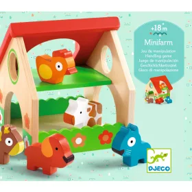 Djeco Minivilág - Minitanya - Minifarm, 3–5 év, Többszínű