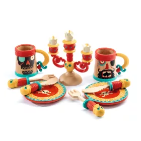Djeco Szerepjáték - Kalózok étkészlete - Dishes of pirates, 3–5 év, Többszínű