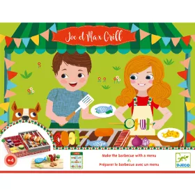 Djeco Szerepjáték - Grillparti - Joe et Max Grill, 3–5 év, Többszínű
