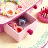 Djeco Szerepjáték - Flóra pipere asztala - Flora dressing table, 3–5 év, Többszínű