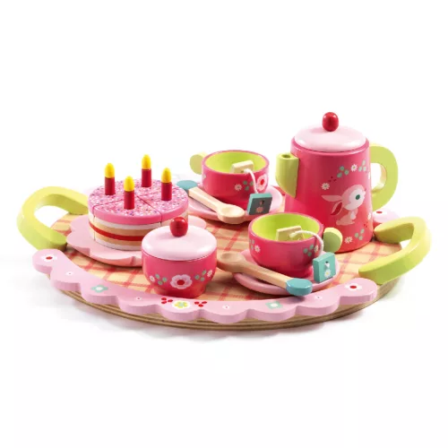 Djeco Szerepjáték - Lili Rose tea parti készlet - Lili Rose's tea party, 3–5 év, Rózsaszín