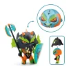 Djeco Arty Toys - Sárkány lovag - Fekete lovag - Drack knight, 3–5 év, Vegyes anyag