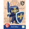 Djeco Arty Toys - Lovag - Sötéten Kék - Dark blue, 3–5 év, Vegyes anyag