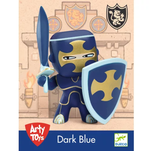 Djeco Arty Toys - Lovag - Sötéten Kék - Dark blue, 3–5 év, Vegyes anyag