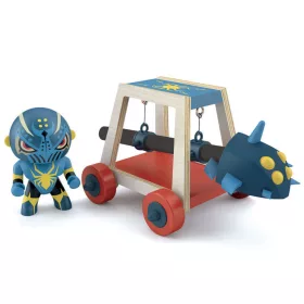 Djeco Arty Toys - Lovag - Pókharcos faltörő kossal - Spider attak, 3–5 év, Többszínű