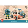 Djeco Arty Toys - Lovag - Pókharcos faltörő kossal - Spider attak, 3–5 év, Többszínű