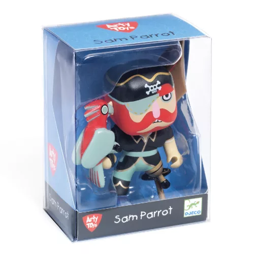 Djeco Arty Toys - Kalóz papagájjal - Sam Parrot, 3–5 év, Többszínű