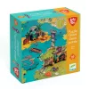 Djeco Arty Toys Óriás puzzle - Kalóz világ, 30 db-os - Giant puzzle-Battle, 6–8 év, Többszínű