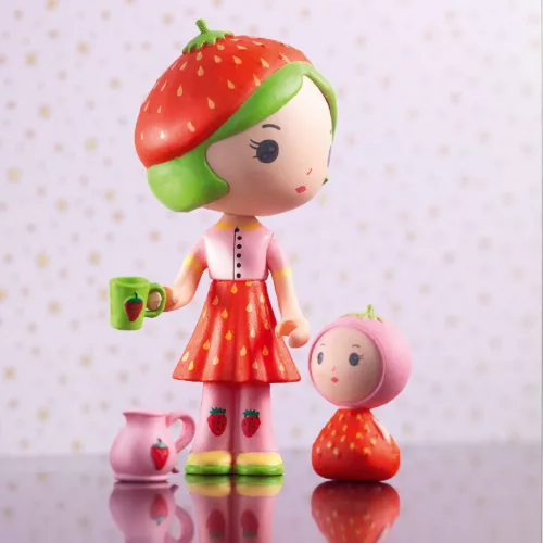 Djeco TINYLY álomvilág - Eperke és Szamóca - Berry & Lila, 3–5 év, Vegyes anyag