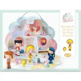 Djeco TINYLY álomvilág babaház - Napocska és Mia - Sunny & Mia house, 0–2 év, Többszínű