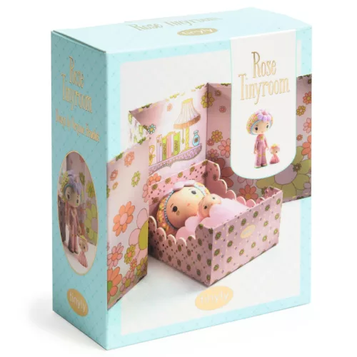 Djeco TINYLY álomvilág - Rózsaszín apró szoba - Rose Tinyroom, 3–5 év, Vegyes anyag