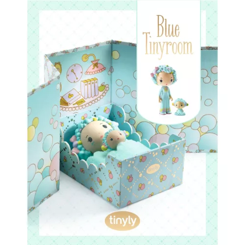 Djeco TINYLY álomvilág - Kék apró szoba - Blue Tinyroom, 3–5 év, Vegyes anyag