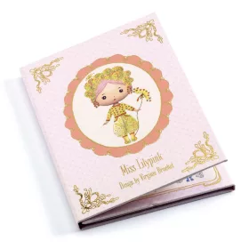 Djeco TINYLY álomvilág - Miss Lilypink ruhatára - Stickers removable, 3–5 év, Rózsaszín