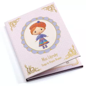 Djeco TINYLY álomvilág - Miss Lilyruby ruhatára - Stickers removable, 3–5 év, Többszínű