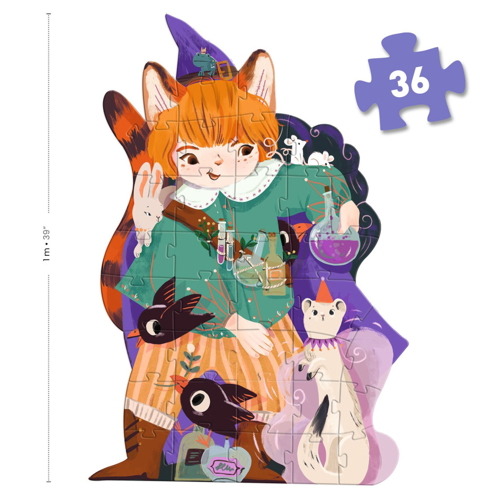 Óriás puzzle - Pio a kis valázsló, 36 db-os - Pio the magician – alternatív kép 1