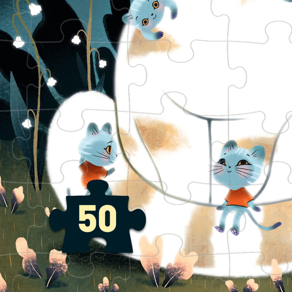Varázs puzzle - Macskusz, 50 db-os - Cuddly cats – alternatív kép 3