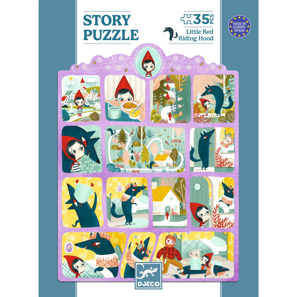 Mese puzzle - Piroska és a farkas, 35 db-os - Little Red Riding Hood – alternatív kép 2