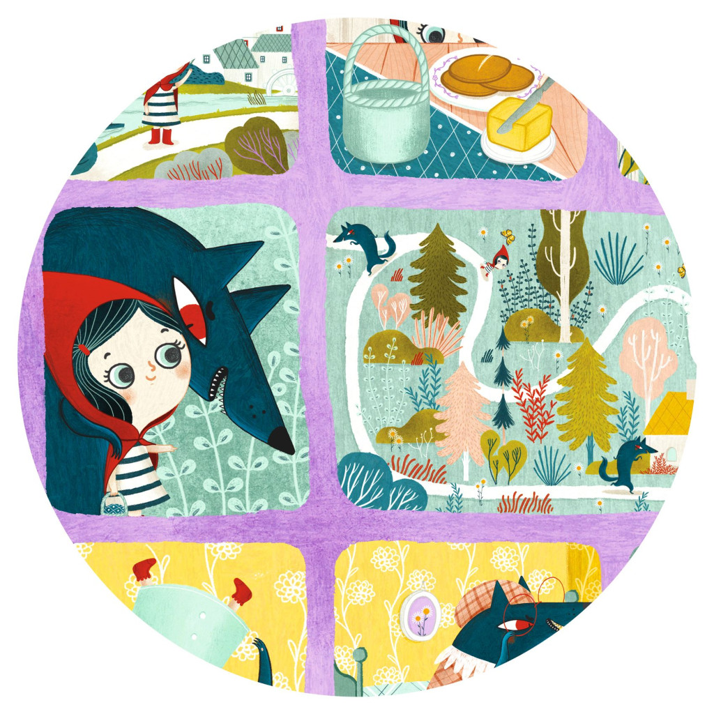 Mese puzzle - Piroska és a farkas, 35 db-os - Little Red Riding Hood – alternatív kép 3