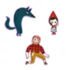 Djeco Mese puzzle - Piroska és a farkas, 35 db-os - Little Red Riding Hood, 6–8 év, Papír / Karton