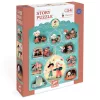 Djeco Mese puzzle - Pinokkió, 54 db-os - Pinocchio, 6–8 év, Többszínű