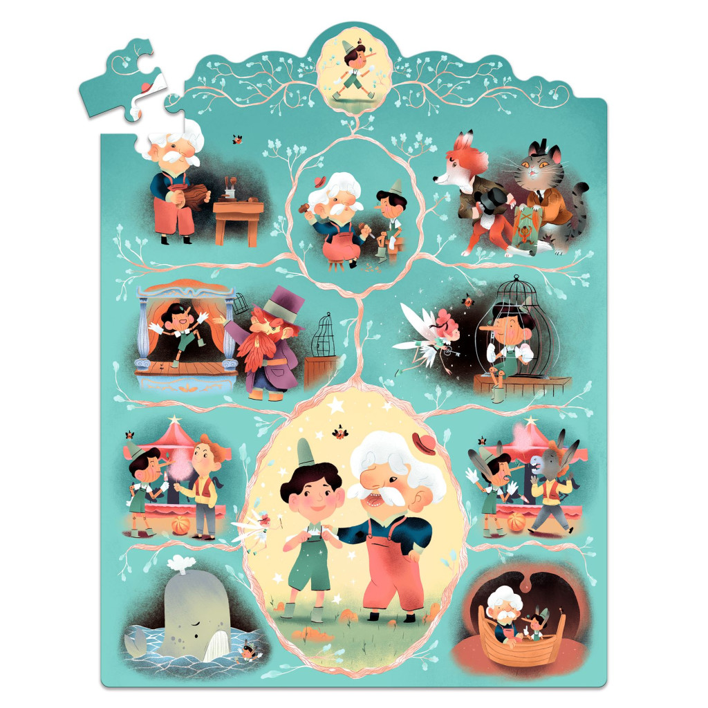 Mese puzzle - Pinokkió, 54 db-os - Pinocchio – alternatív kép 1