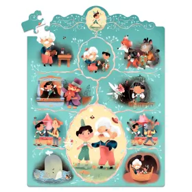 Djeco Mese puzzle - Pinokkió, 54 db-os - Pinocchio, 6–8 év, Többszínű