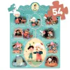 Djeco Mese puzzle - Pinokkió, 54 db-os - Pinocchio, 6–8 év, Többszínű