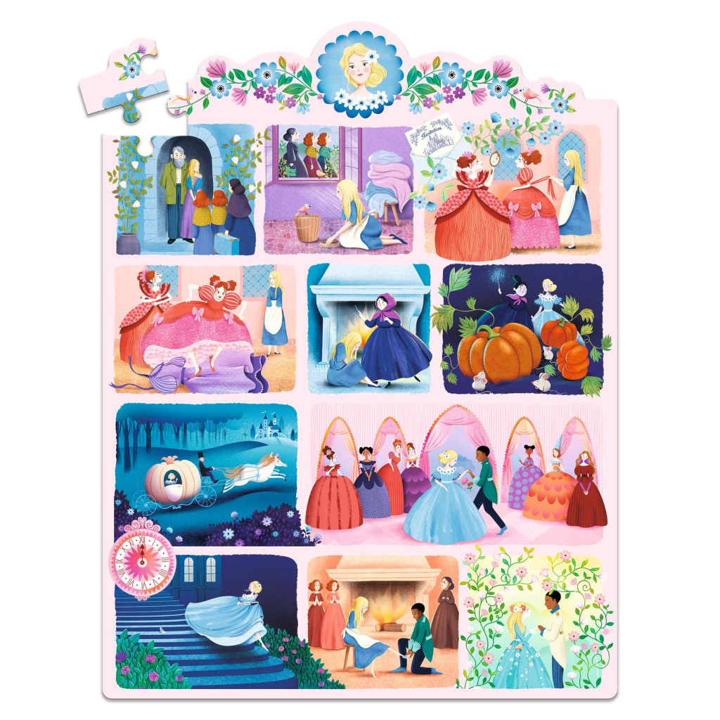 Mese puzzle - Hamupipőke, 54 db-os - Cinderella – alternatív kép 1