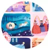 Djeco Mese puzzle - Hamupipőke, 54 db-os - Cinderella, 6–8 év, Többszínű