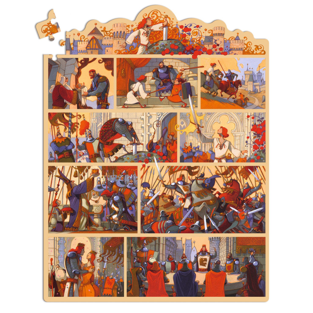Mese puzzle - Artúr király, 100 db-os - The King Arthur – alternatív kép 3