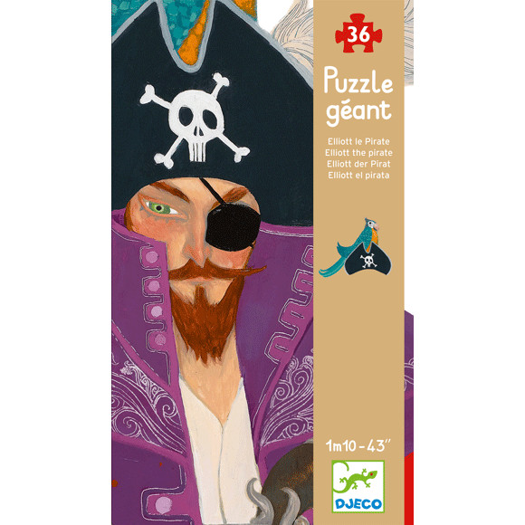Óriás puzzle - Kalóz Éliás, 36 db-os - Elliott the pirate – fő nézet