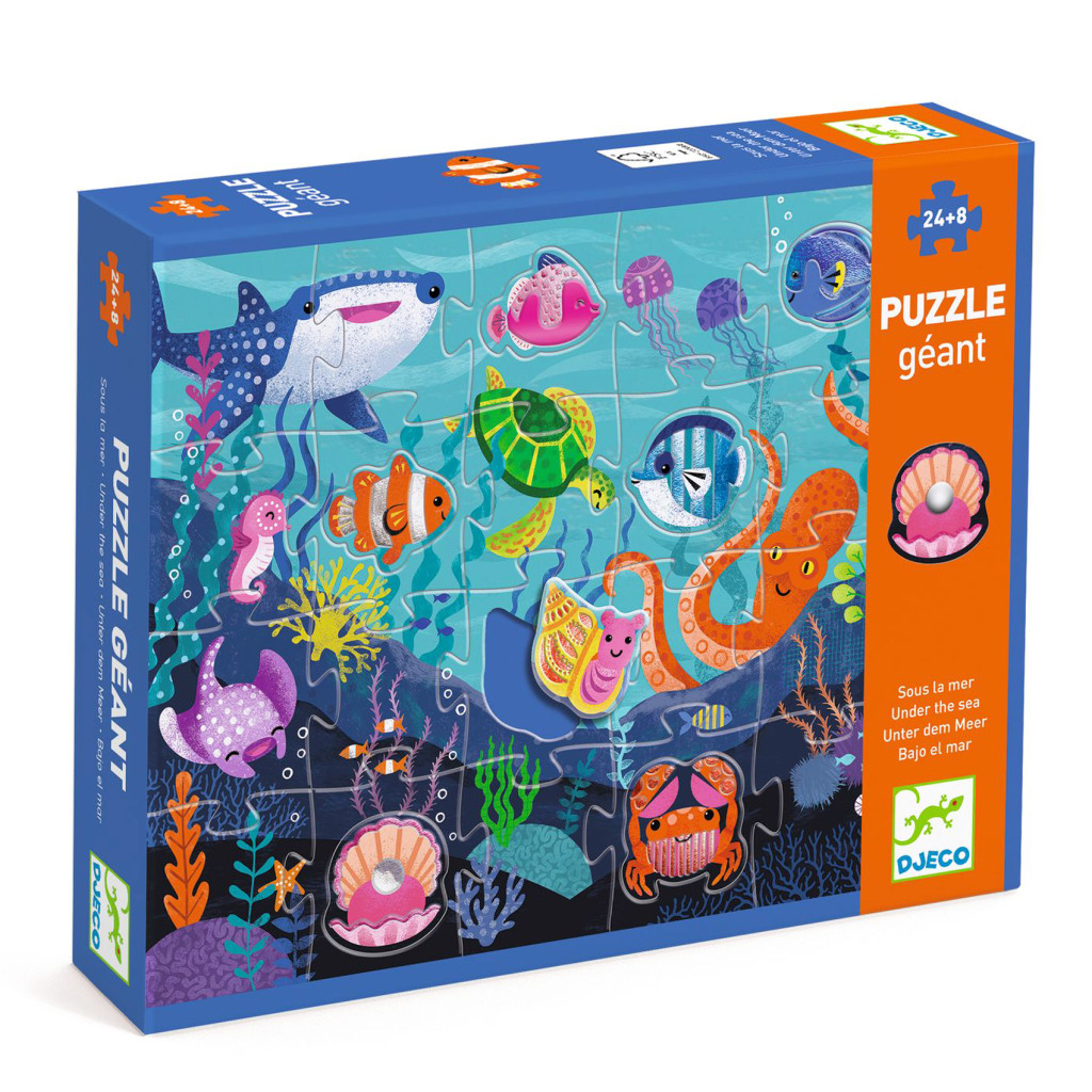 Óriás puzzle - Tengerlakók, 24+8 db-os - Taktilo sea – fő nézet