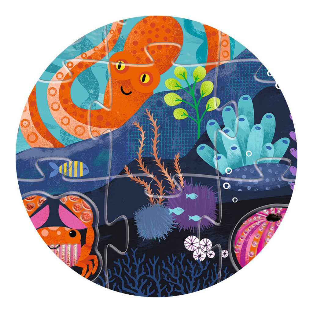 Óriás puzzle - Tengerlakók, 24+8 db-os - Taktilo sea – alternatív kép 3