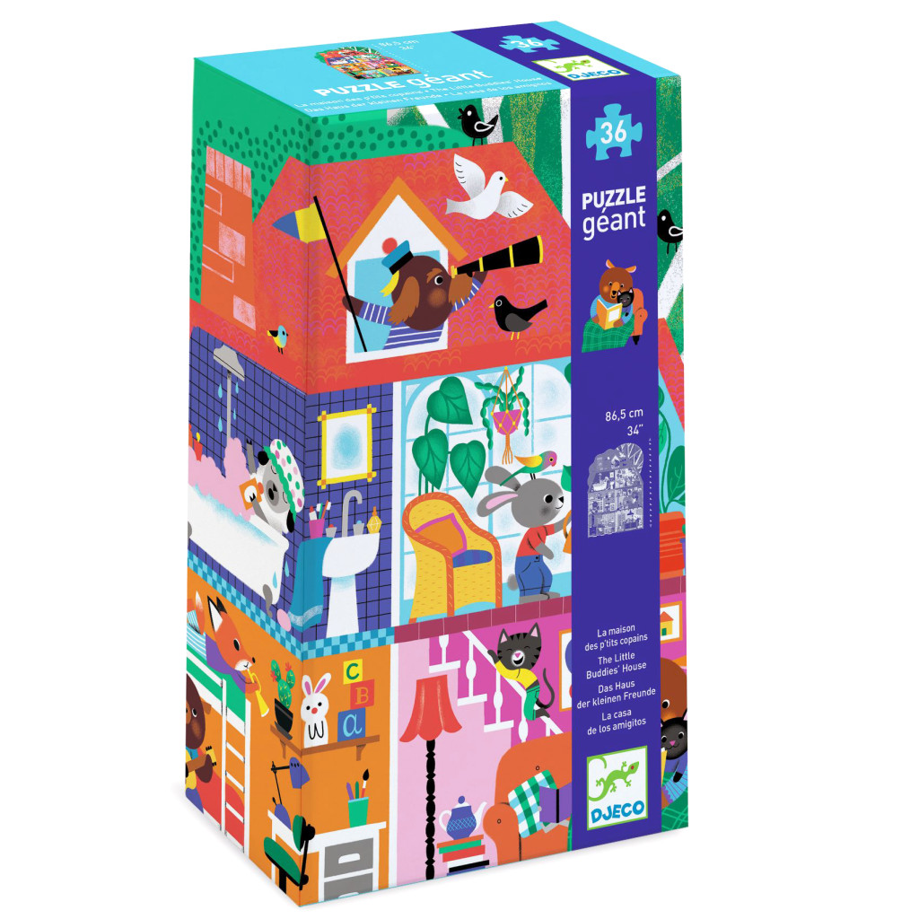 Óriás puzzle - A Kisbarátok Háza, 36 db-os - The Little Buddies' House – fő nézet