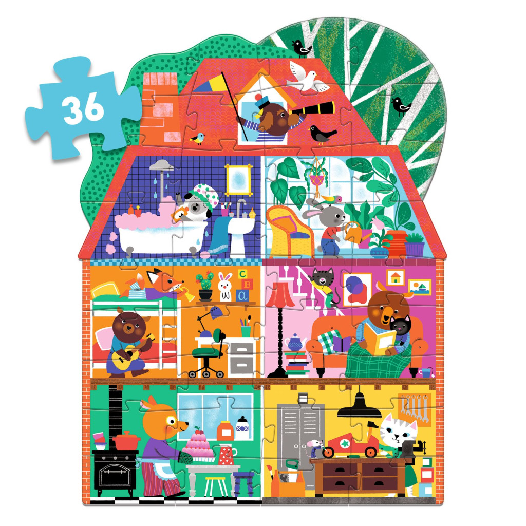 Óriás puzzle - A Kisbarátok Háza, 36 db-os - The Little Buddies' House – alternatív kép 2